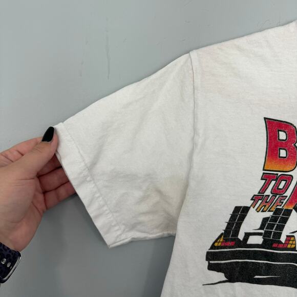 Alstyle Activewear Back to the Future Delorean Tee Shirt Size Small Cotton - Picture 3 of 7
